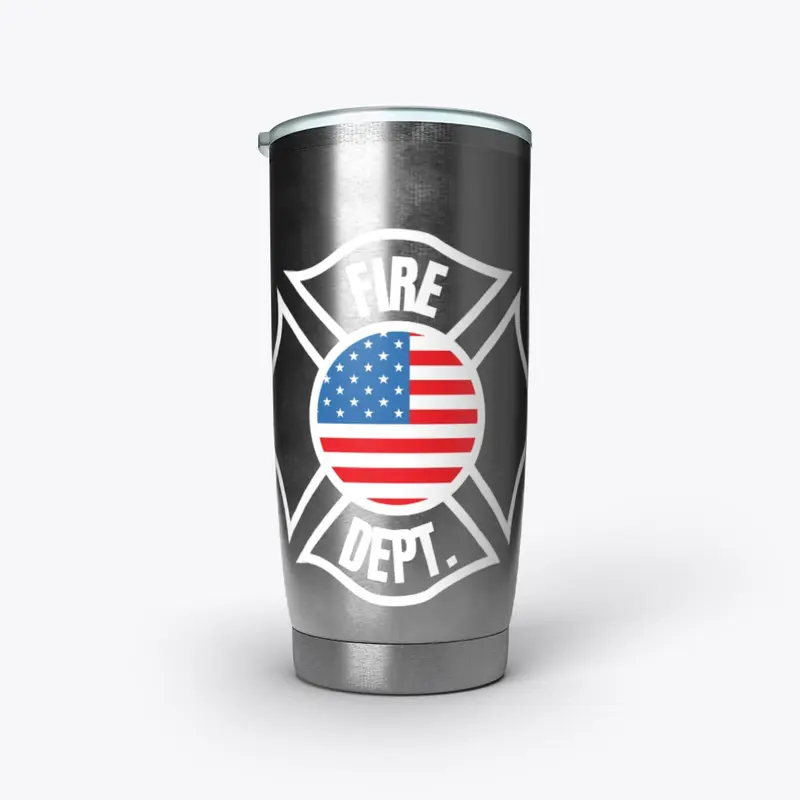 Patriotic Fire Dept Name Gear