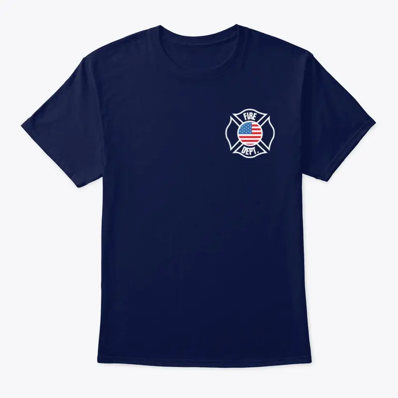 Patriotic Fire Dept Name Gear