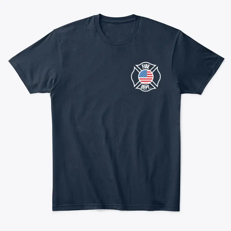 Patriotic Fire Dept Name Gear