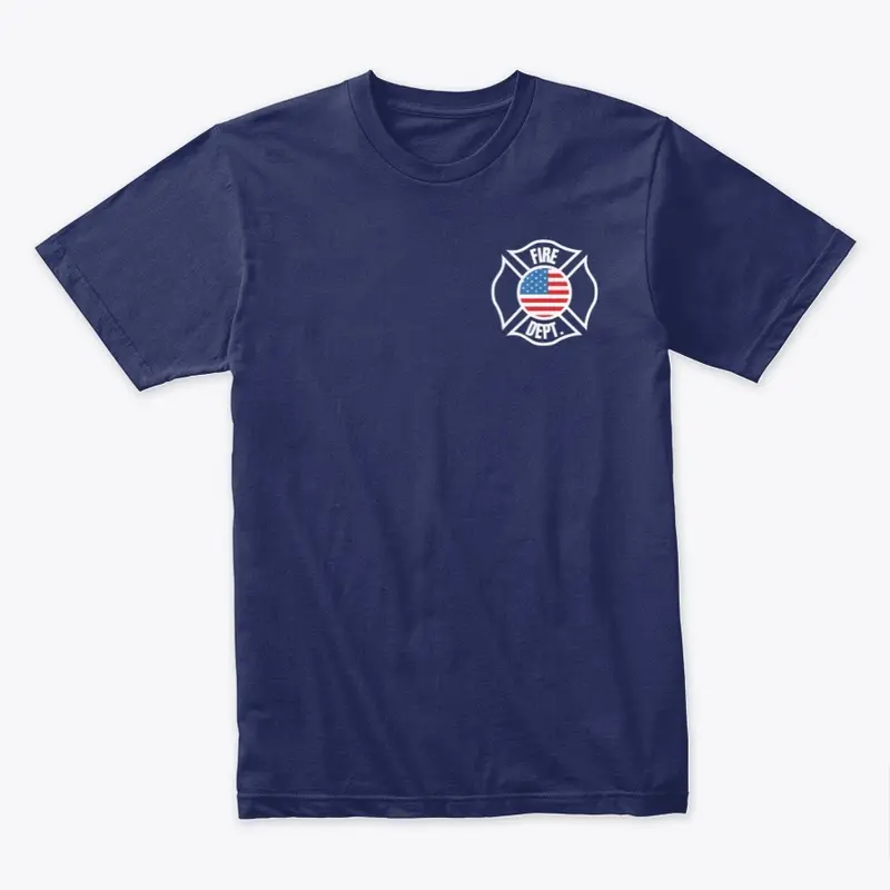 Patriotic Fire Dept Name Gear