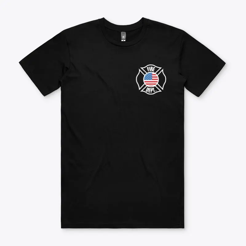 Patriotic Fire Dept Name Gear