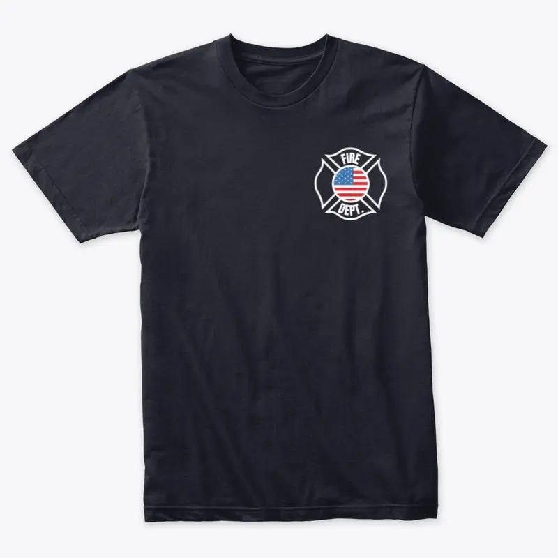 Patriotic Fire Dept Name Gear