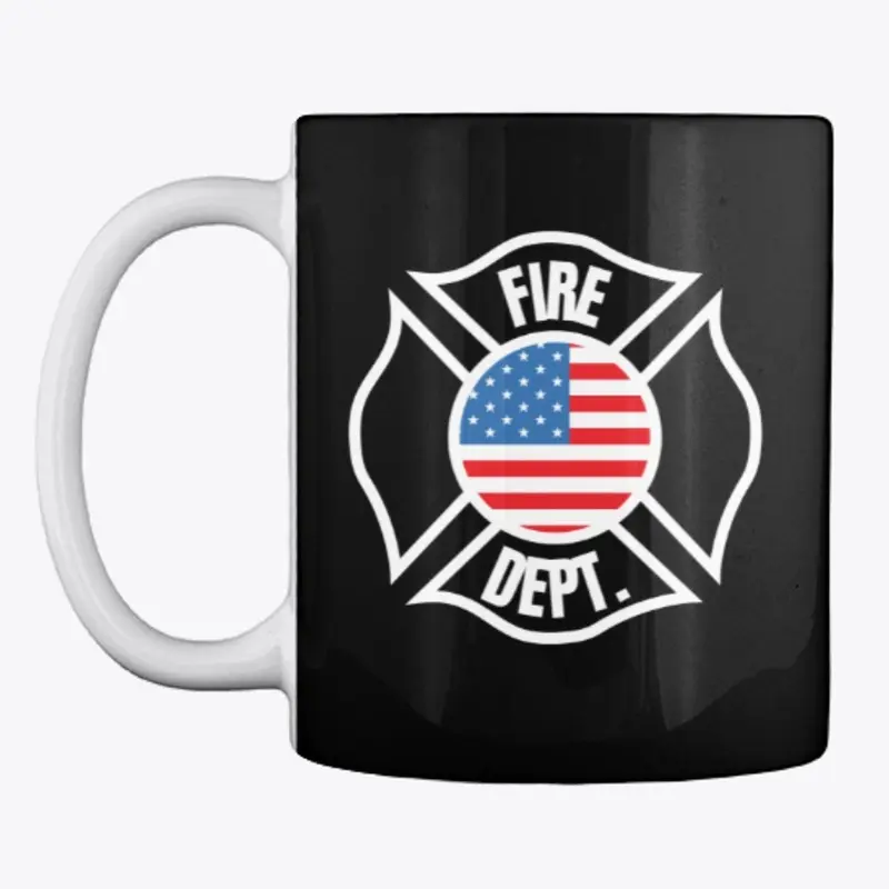 Patriotic Fire Dept Name Gear